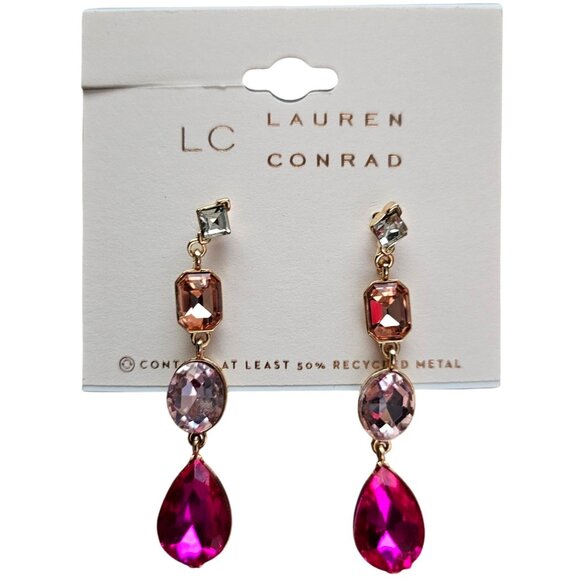 Lauren Conrad Multi-Stone Drop Earrings - Picture 3 of 4